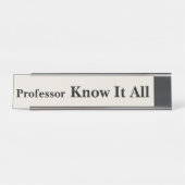 Porte-nom Pour Bureau Professeur Know It All (Devant)