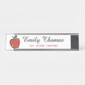 Porte-nom Pour Bureau Professeur mignon (Devant)