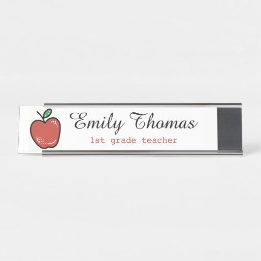 Porte-nom Pour Bureau Professeur mignon (Devant)