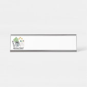 Porte-nom Pour Bureau Profession comptable (Devant)