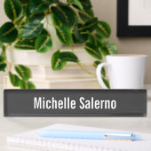 Porte-nom Pour Bureau Professional Modern Grey Creative Lisible