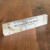 Porte-nom Pour Bureau Professionnel gris clair (Taille)