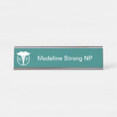 Porte-nom Pour Bureau Professionnel Médicale de praticienne d'infirmière (Devant)
