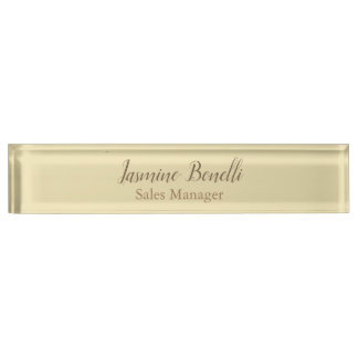 Porte-nom Pour Bureau Professionnel Moderne Minimaliste Pastel Couleur B