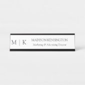 Porte-nom Pour Bureau Professionnel personnalisé (Devant)