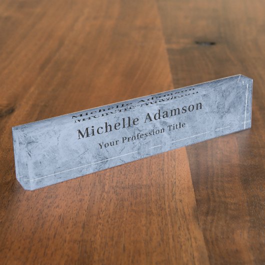 Porte-nom Pour Bureau Professionnel Plain Moderne Élégant (Taille)