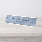 Porte-nom Pour Bureau Professionnel Plain Moderne Élégant (Devant)