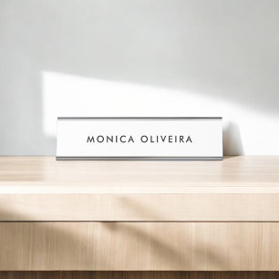 Porte-nom Pour Bureau Professionnel simple