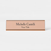 Porte-nom Pour Bureau Professionnel Unique Classique Simple (Devant)