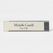 Porte-nom Pour Bureau Professionnel Unique Classique Simple (Devant)