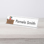 Porte-nom Pour Bureau Professionnels de l'administration Monde Personnal (Devant)