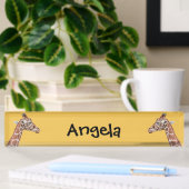 Porte-nom Pour Bureau Profil de girafe