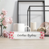 Porte-nom Pour Bureau Provence Rose