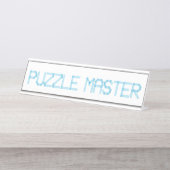 PORTE-NOM POUR BUREAU PUZZLE MASTER (Devant)