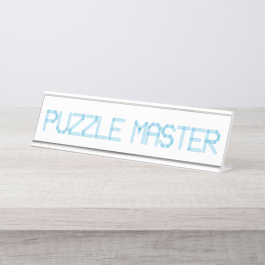 PORTE-NOM POUR BUREAU PUZZLE MASTER (Devant)