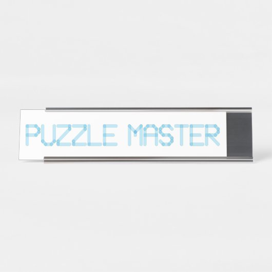 PORTE-NOM POUR BUREAU PUZZLE MASTER (Devant)