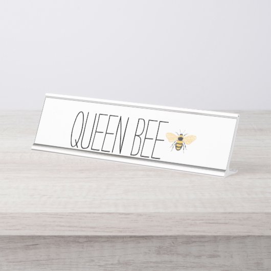 Porte-nom Pour Bureau Queen Bee (Devant)
