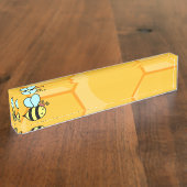 Porte-nom Pour Bureau Queen Bee (Taille)