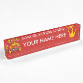Porte-nom Pour Bureau Queen Grill