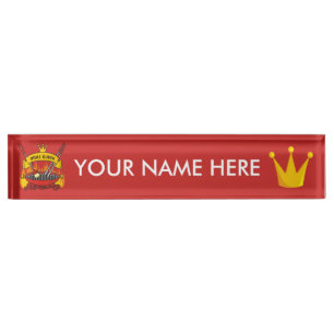 Porte-nom Pour Bureau Queen Grill