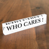 PORTE-NOM POUR BUREAU QUI S'OCCUPE ! (Taille)