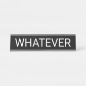 Porte-nom Pour Bureau Quoi que (Devant)