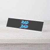 Porte-nom Pour Bureau Rad Papa Retro 80's (Devant)