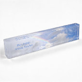 PORTE-NOM POUR BUREAU "RAINBOW IN CLOUDS" - NOM DU COMPTE