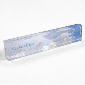 PORTE-NOM POUR BUREAU "RAINBOW IN CLOUDS" - NOM DU COMPTE