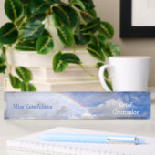PORTE-NOM POUR BUREAU "RAINBOW IN CLOUDS" - NOM DU COMPTE