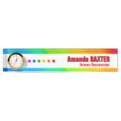 Porte-nom Pour Bureau Rainbow Name Tag (Devant)