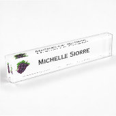Porte-nom Pour Bureau Raisins de vin