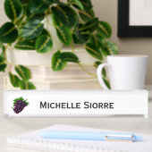 Porte-nom Pour Bureau Raisins de vin