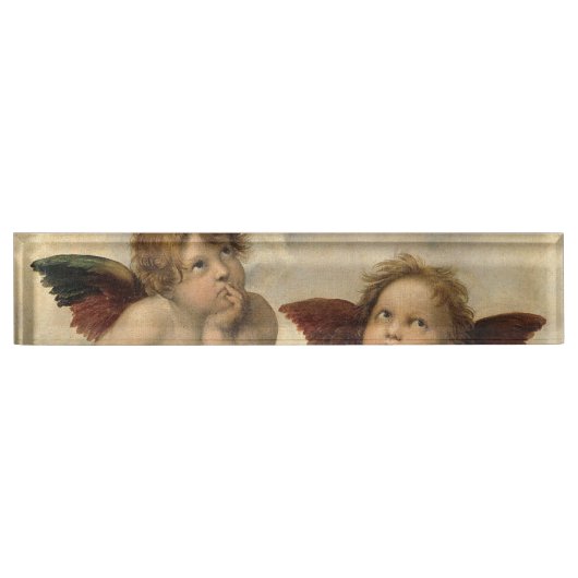 Porte-nom Pour Bureau Raphael Cherubs Angels (Devant)