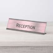 Porte-nom Pour Bureau Réception (Devant)