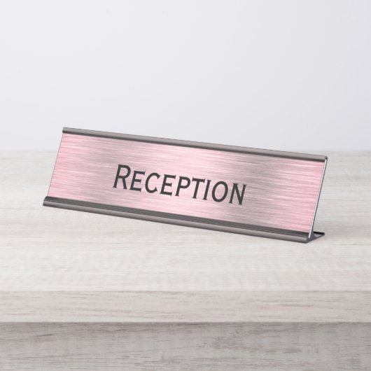 Porte-nom Pour Bureau Réception (Devant)