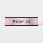 Porte-nom Pour Bureau Réception (Devant)