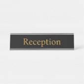 Porte-nom Pour Bureau Réception de bureau professionnel (Devant)