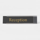 Porte-nom Pour Bureau Réception de bureau professionnel (Devant)