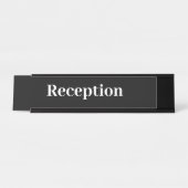 Porte-nom Pour Bureau Réception de bureau professionnelle simple (Devant)
