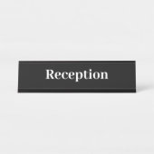 Porte-nom Pour Bureau Réception de bureau professionnelle simple (Devant)