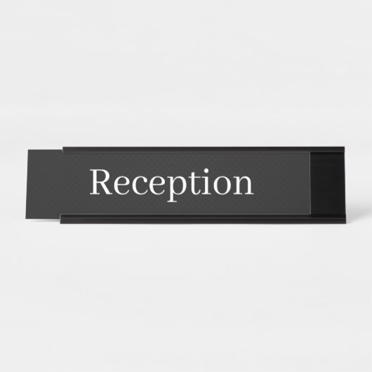 Porte-nom Pour Bureau Reception Desk Name (Devant)
