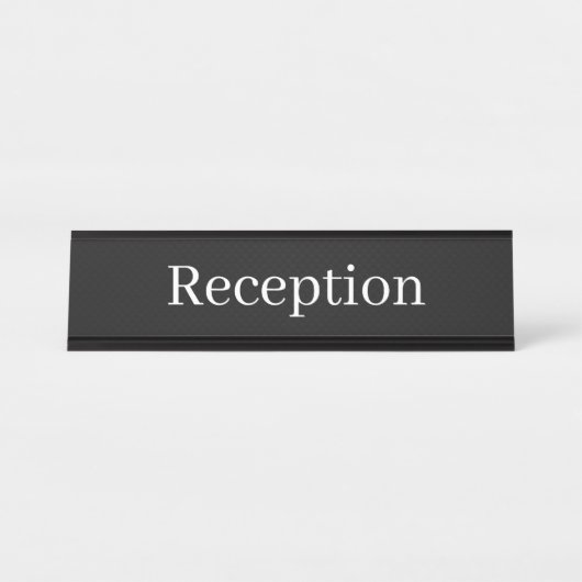 Porte-nom Pour Bureau Reception Desk Name (Devant)