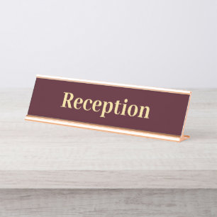 Porte-nom Pour Bureau Réception du bureau professionnel de la Bourgogne