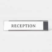 Porte-nom Pour Bureau RECEPTION | Professional Modern (Devant)
