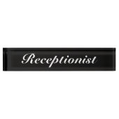 Porte-nom Pour Bureau Réceptionniste (Devant)