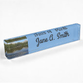 Porte-nom Pour Bureau Reflet du lac de Yosemite