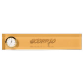 Porte-nom Pour Bureau Reflet du Scorpion (Devant)