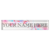 Porte-nom Pour Bureau Réflexions dans une plaque d'identification de (Devant)