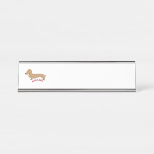 Porte-nom Pour Bureau Règle des Wieners